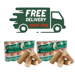 Wood Heat Logs - Home Delivery Pack (x2)